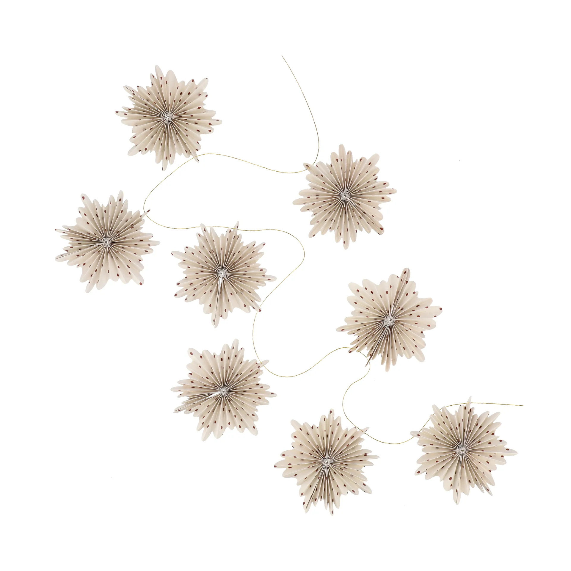 Festive girlang 3 M, Röd prickig Scandi Living