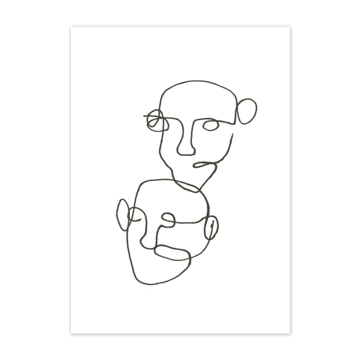 Figurative poster svart, 30x40 cm Scandi Living