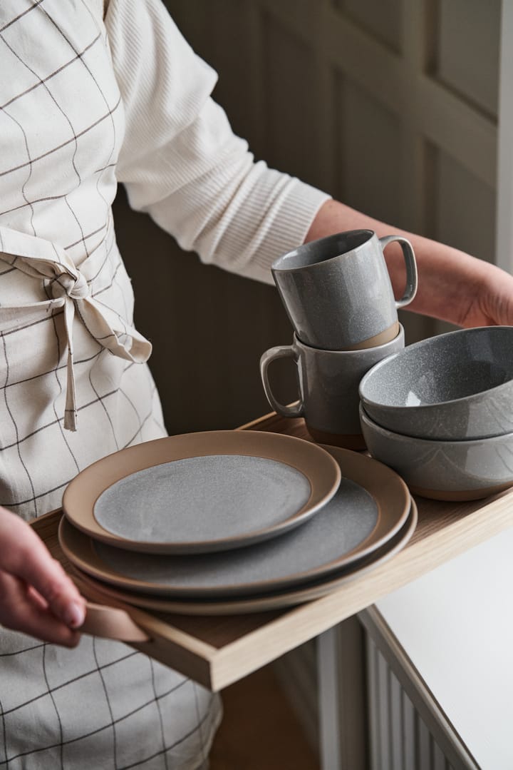 Fossil assiett Ø21 cm, Grå Scandi Living