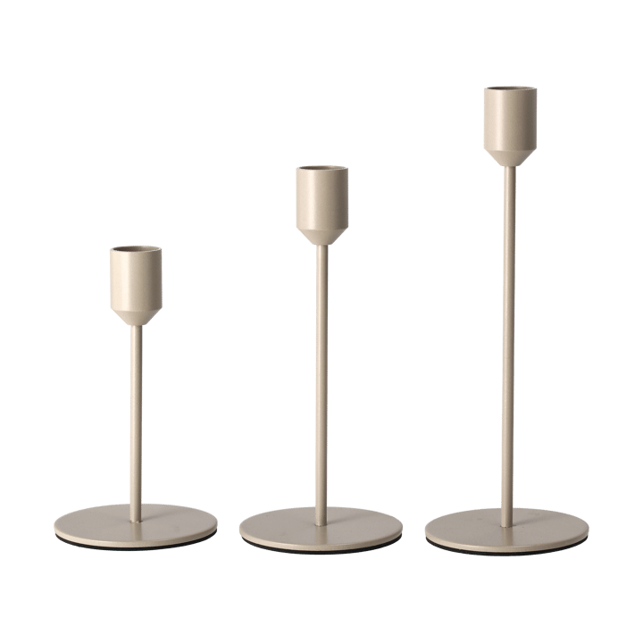 Glare ljusstake 14 cm, Greige Scandi Living