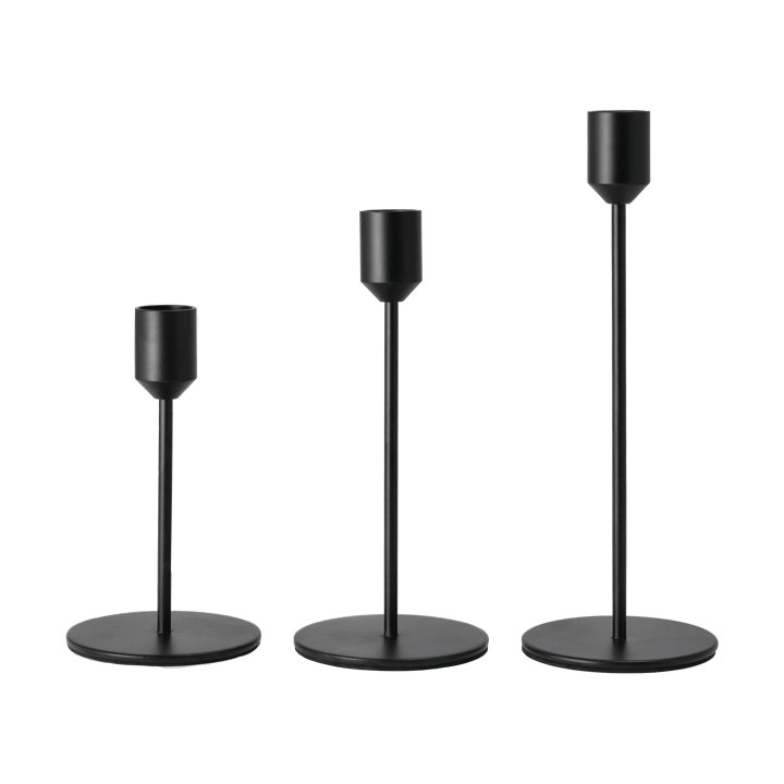 Glare ljusstake 14 cm, Svart Scandi Living