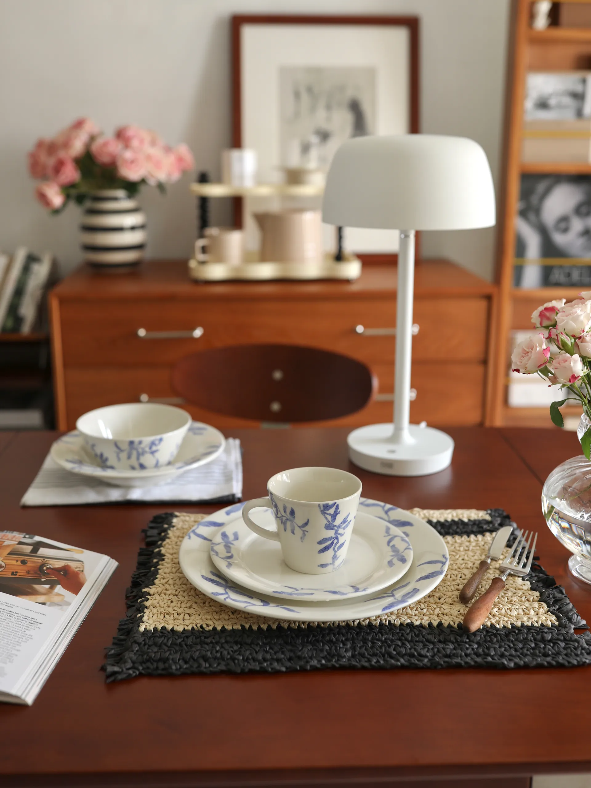 Halo bordslampa 45,5 cm, White Scandi Living