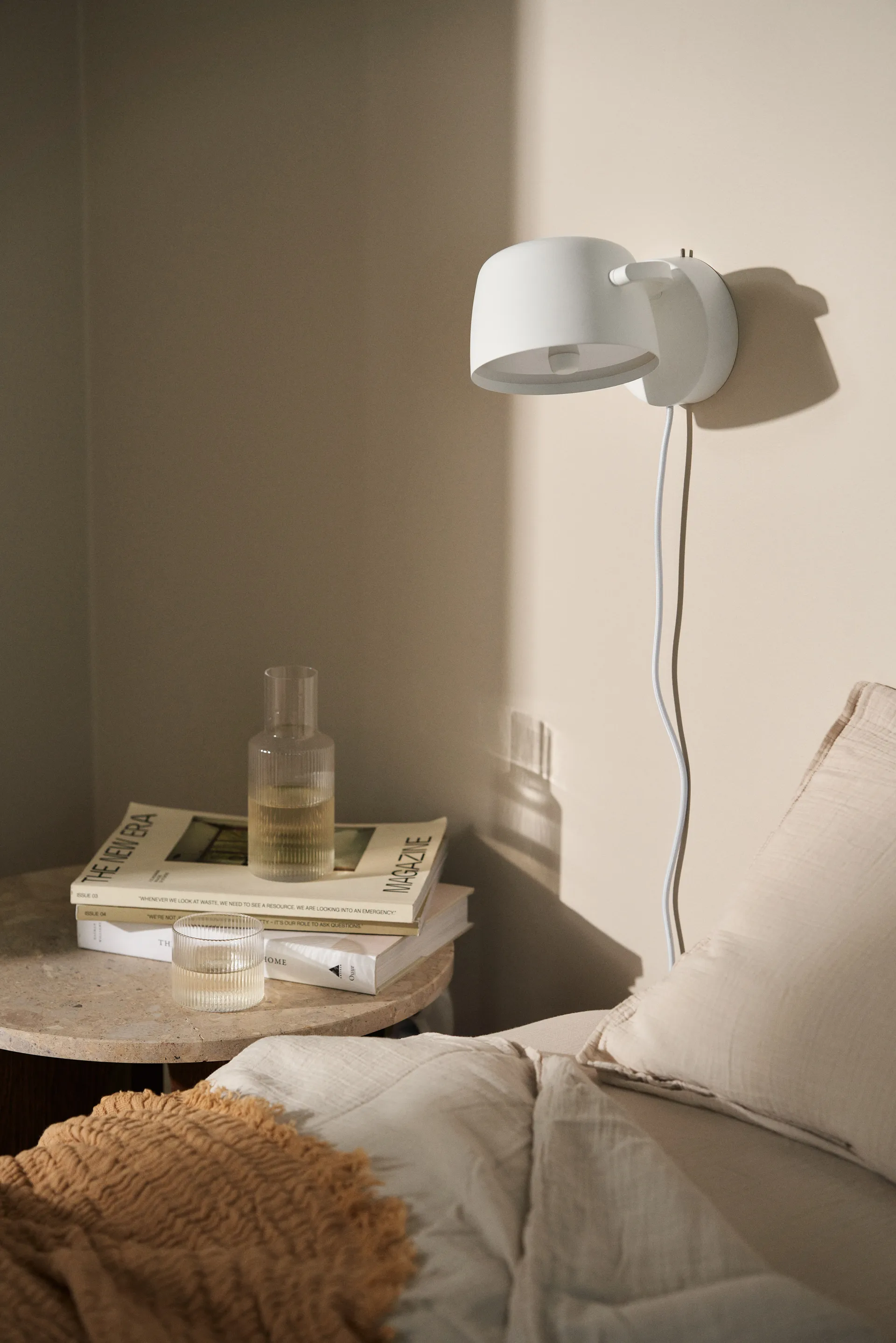 Halo vägglampa Ø16 cm, White Scandi Living