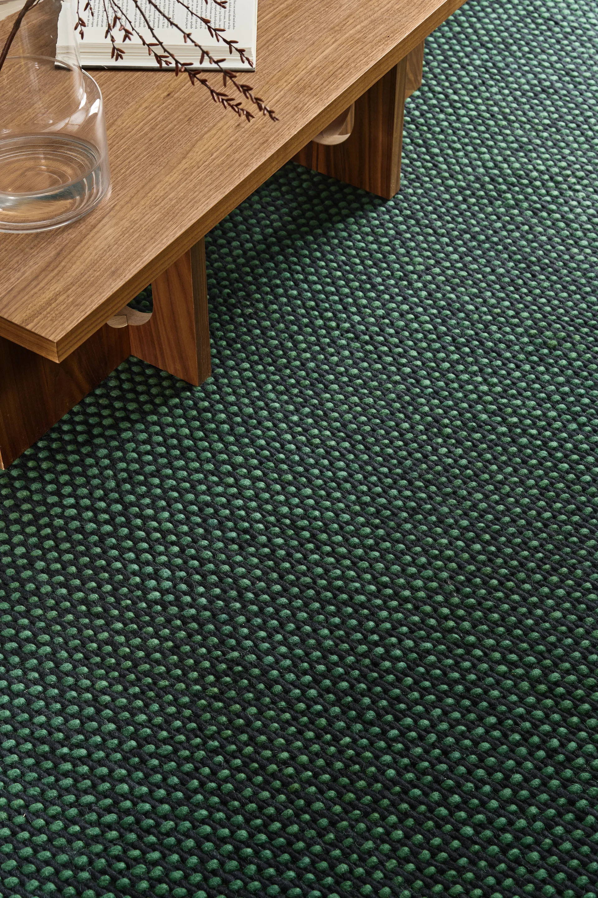 Hill ullmatta, Blå-grön, 170x240 cm Scandi Living