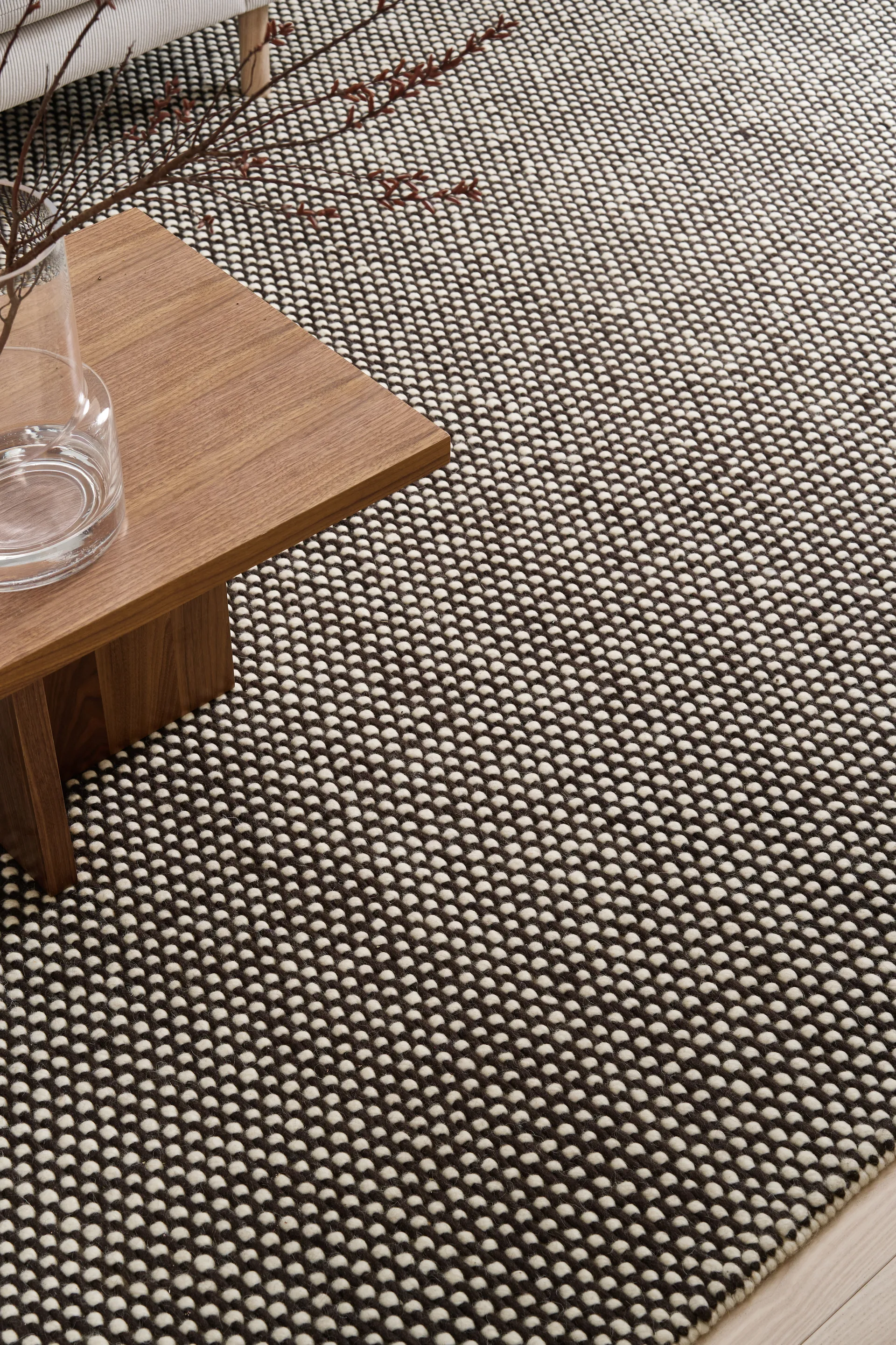 Hill ullmatta, Vit-brun, 200x300 cm Scandi Living