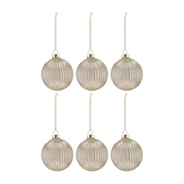Holiday julgranskula 6-pack - Gold - Scandi Living