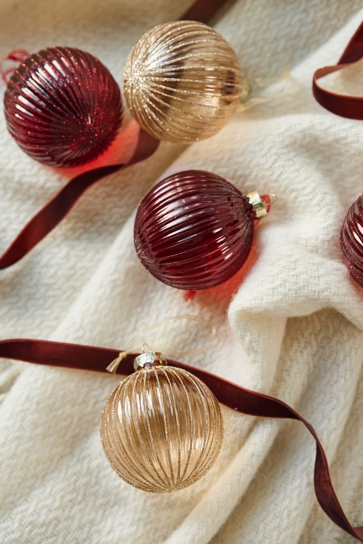 Holiday julgranskula 6-pack, Red Scandi Living