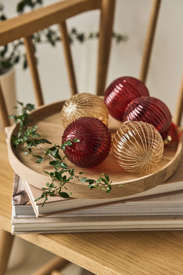 Holiday julgranskula 6-pack, Red Scandi Living
