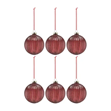 Holiday julgranskula 6-pack - Red - Scandi Living