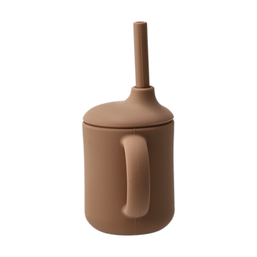 Idun mugg med sugrör silikon 120 ml - Hazel - Scandi Living