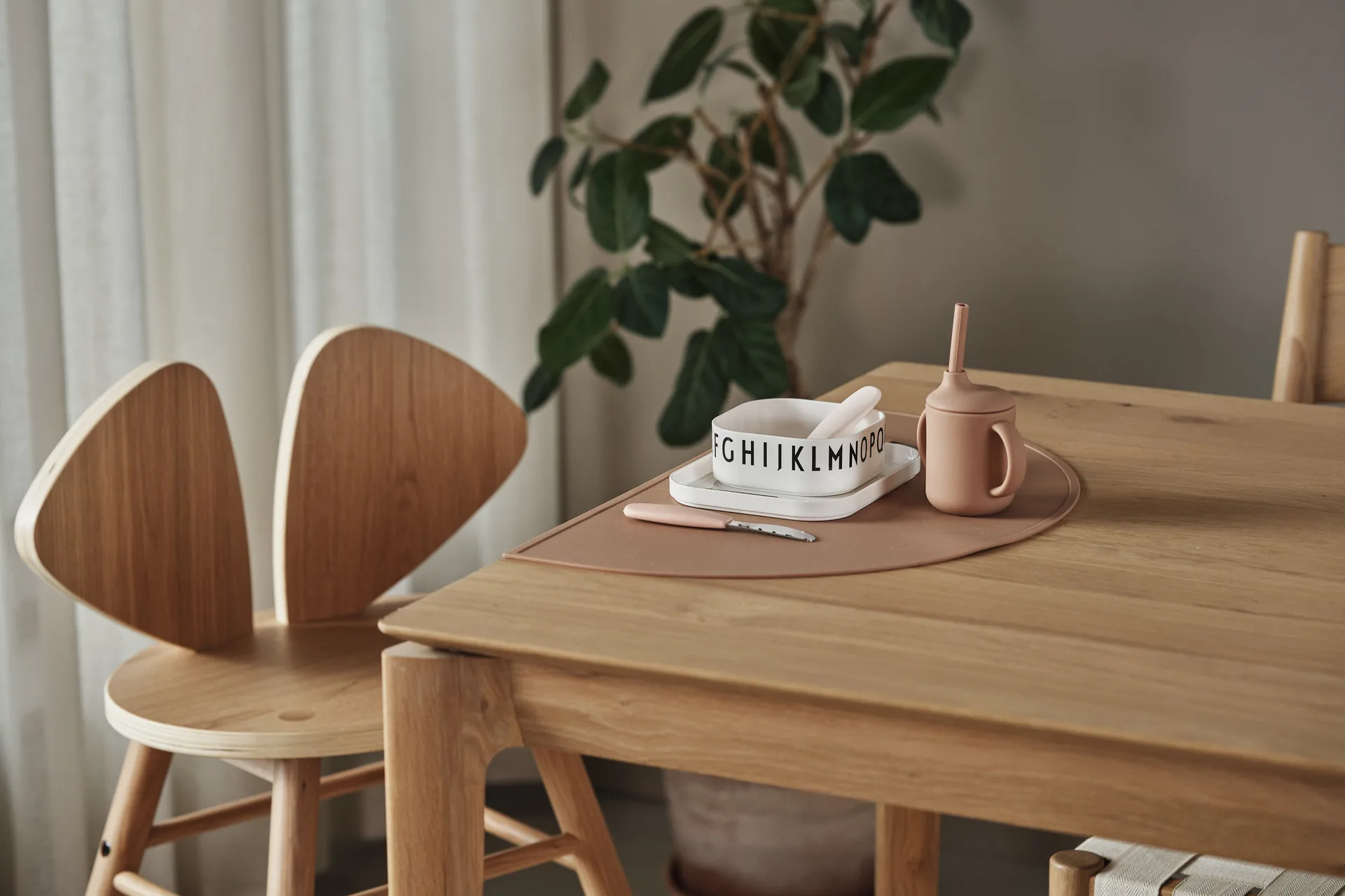 Idun mugg med sugrör silikon 120 ml, Hazel Scandi Living