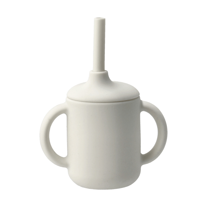 Idun mugg med sugrör silikon 120 ml, Vanilla Scandi Living