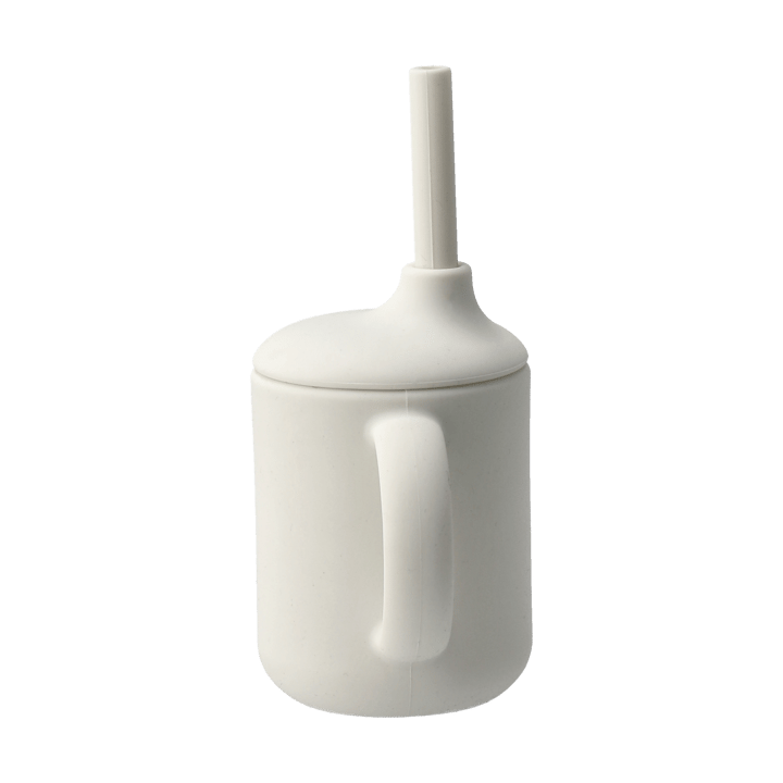 Idun mugg med sugrör silikon 120 ml, Vanilla Scandi Living