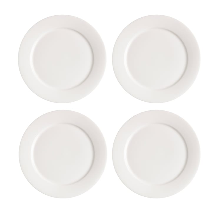 Kalk assiett 21 cm 4-pack - vit - Scandi Living