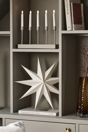 Kindle portabel adventsljusstake 30 cm - Beige - Scandi Living