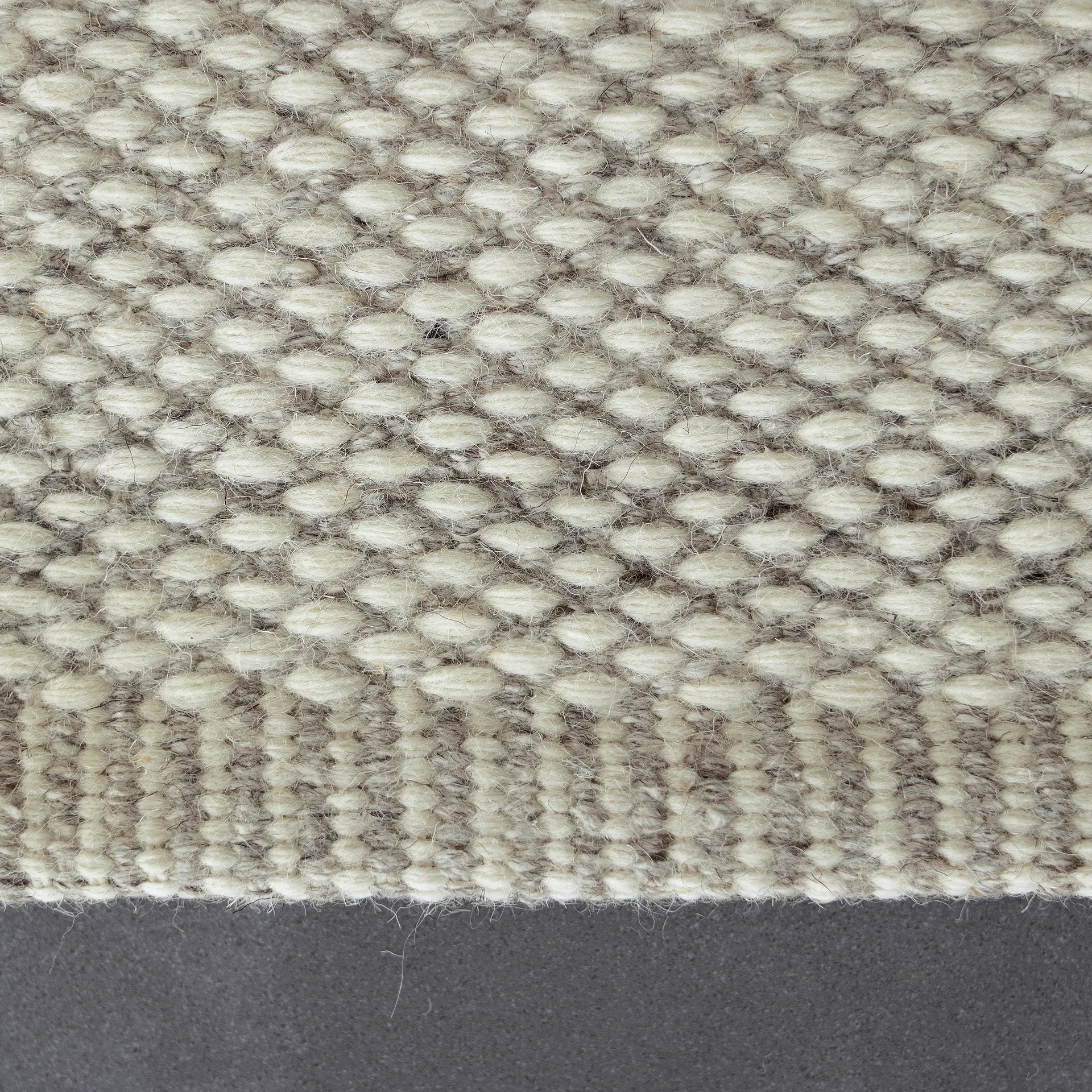 Lea ullmatta naturvit, 200x300 cm Scandi Living