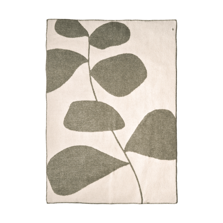 Leaf ullpläd 130x170 cm, Khaki grön Scandi Living