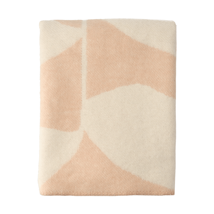 Leaf ullpläd 130x170 cm, Peach Scandi Living