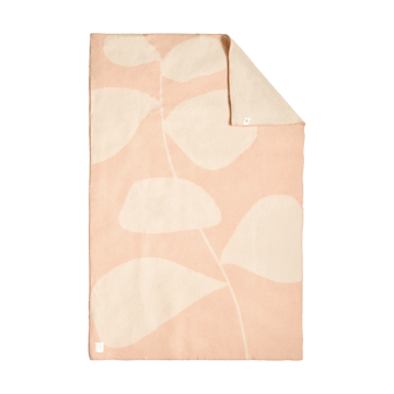 Leaf ullpläd 130x170 cm - Peach - Scandi Living