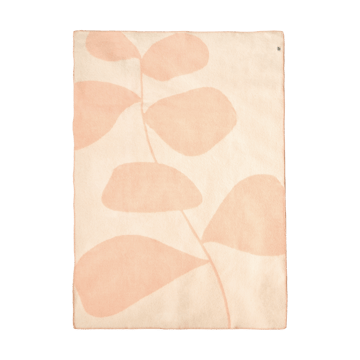 Leaf ullpläd 130x170 cm - Peach - Scandi Living