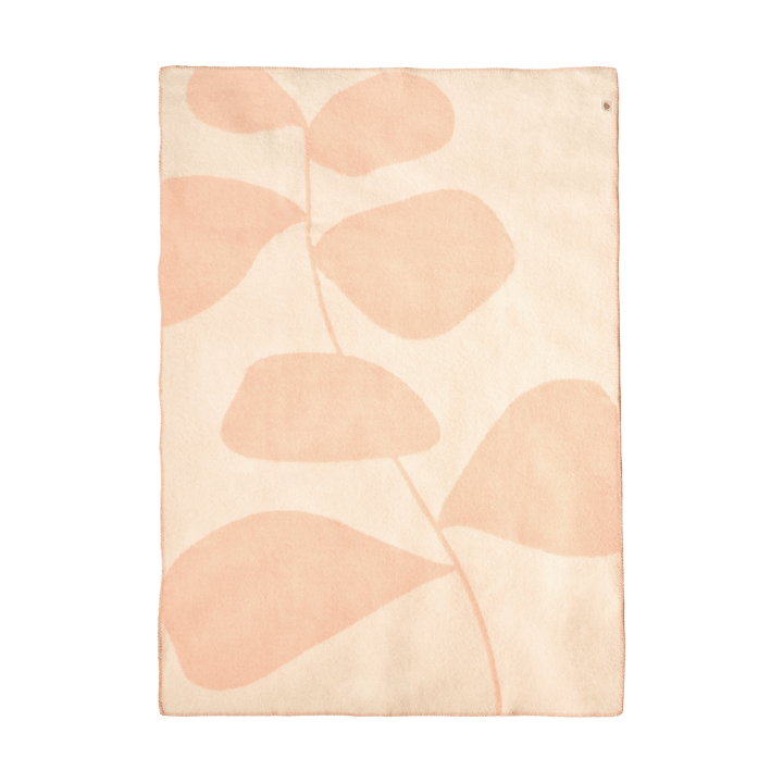 Leaf ullpläd 130x170 cm, Peach Scandi Living
