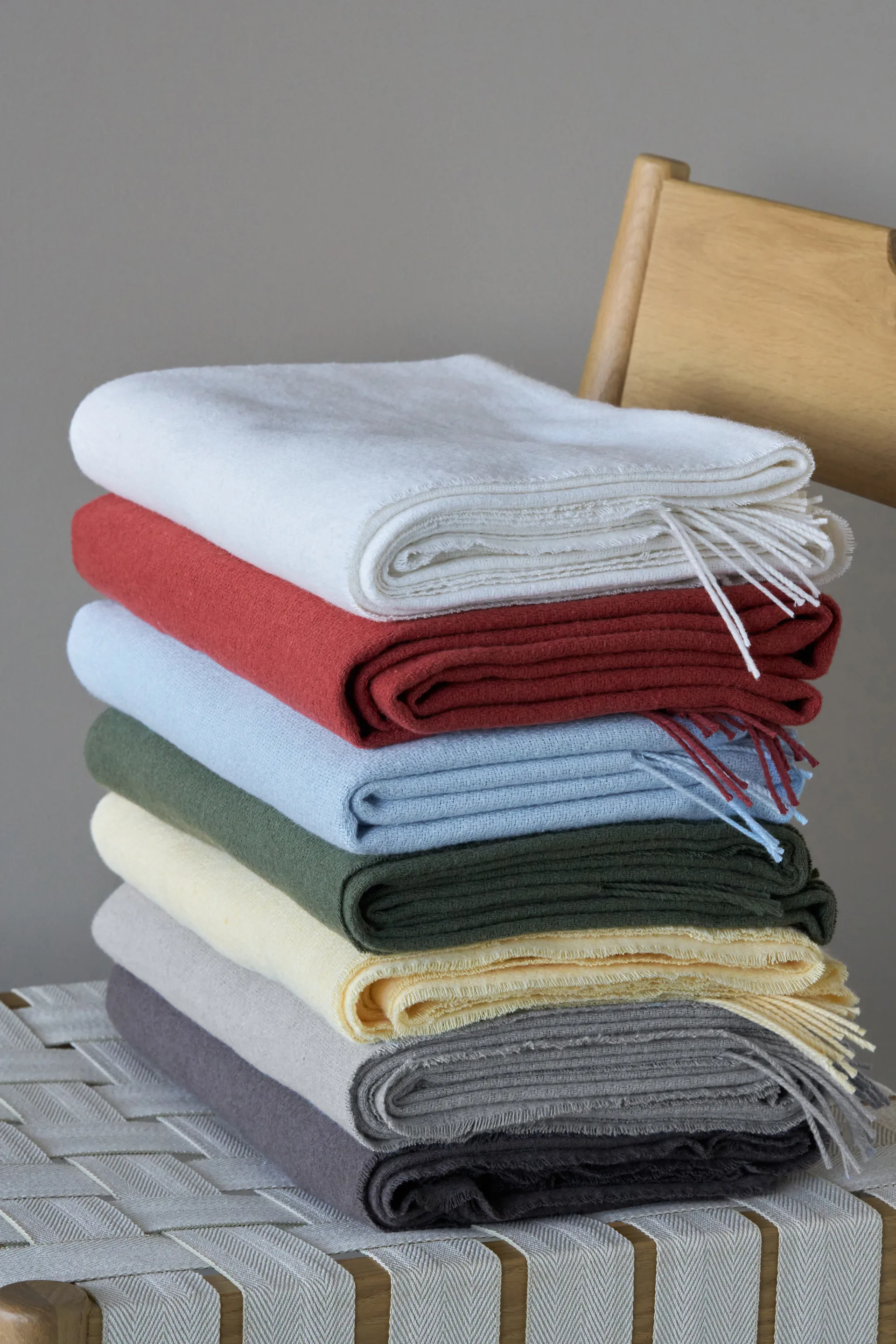 Loom bomullspläd 125x170 cm, Birch Scandi Living