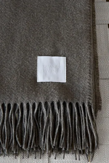 Loom bomullspläd 125x170 cm - Taupe - Scandi Living