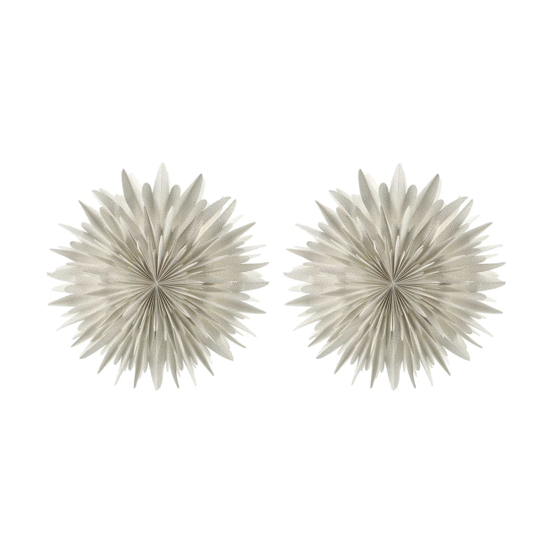 Luna adventsstjärna Ø80 cm 2-pack - Vit med prickar Scandi Living