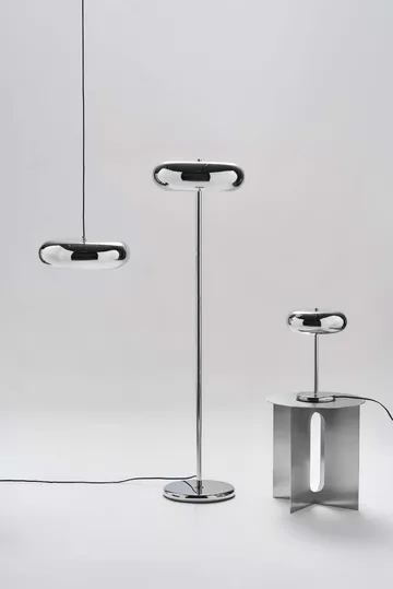 Mono bordslampa - Krom, 38 cm - Scandi Living