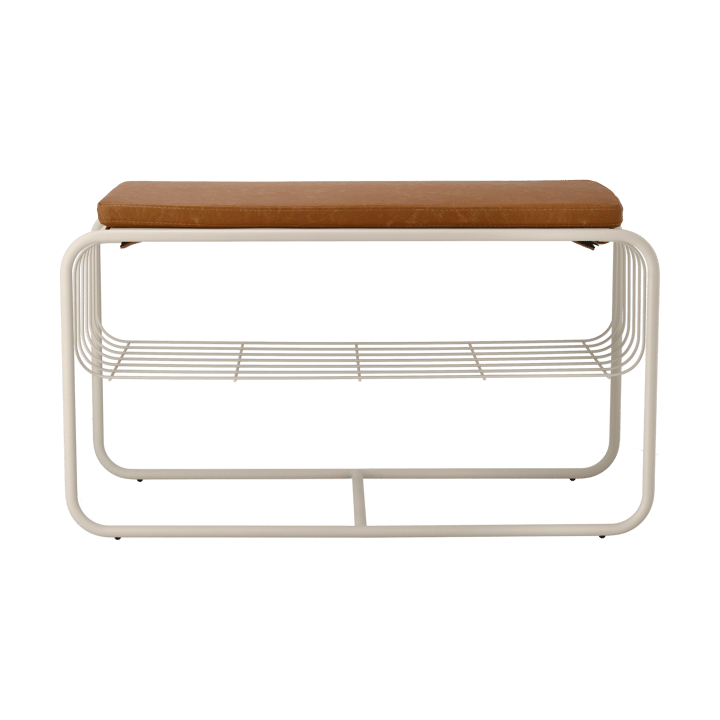 Nod bänk/skohylla 80x36x42 cm, Beige Scandi Living