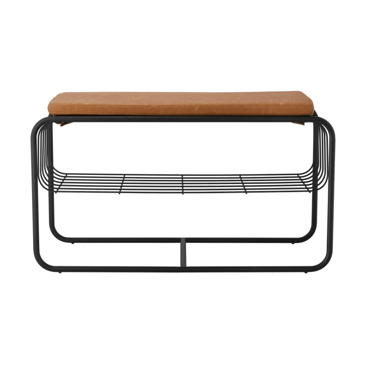 Nod bänk/skohylla 80x36x42 cm, Black Scandi Living