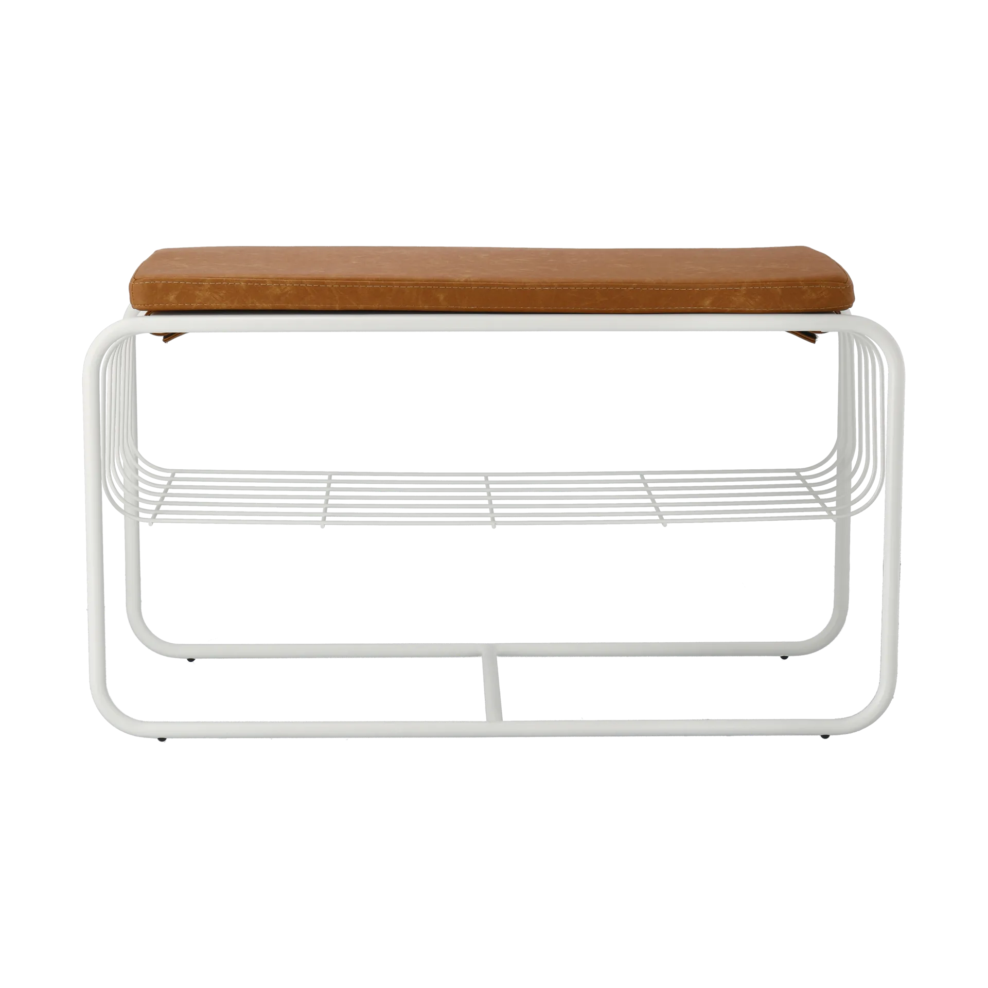 Nod bänk/skohylla 80x36x42 cm, White Scandi Living