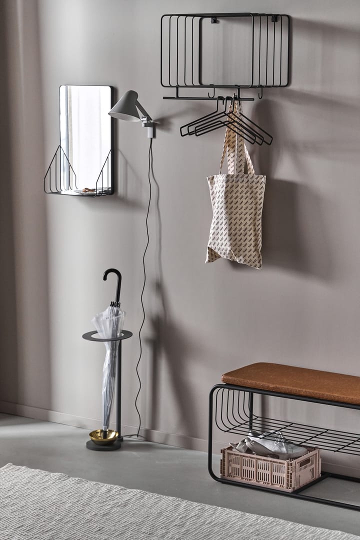 Nod hatthylla 45 cm, Black Scandi Living