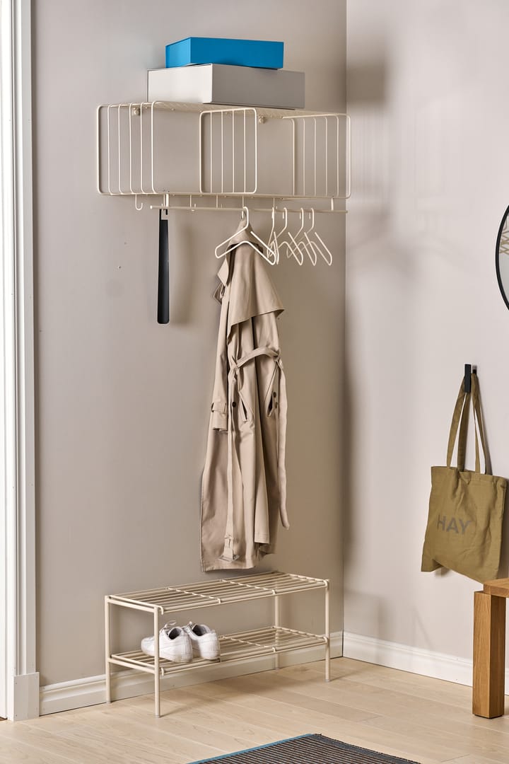 Nod skohylla 80x30x37 cm, Beige Scandi Living