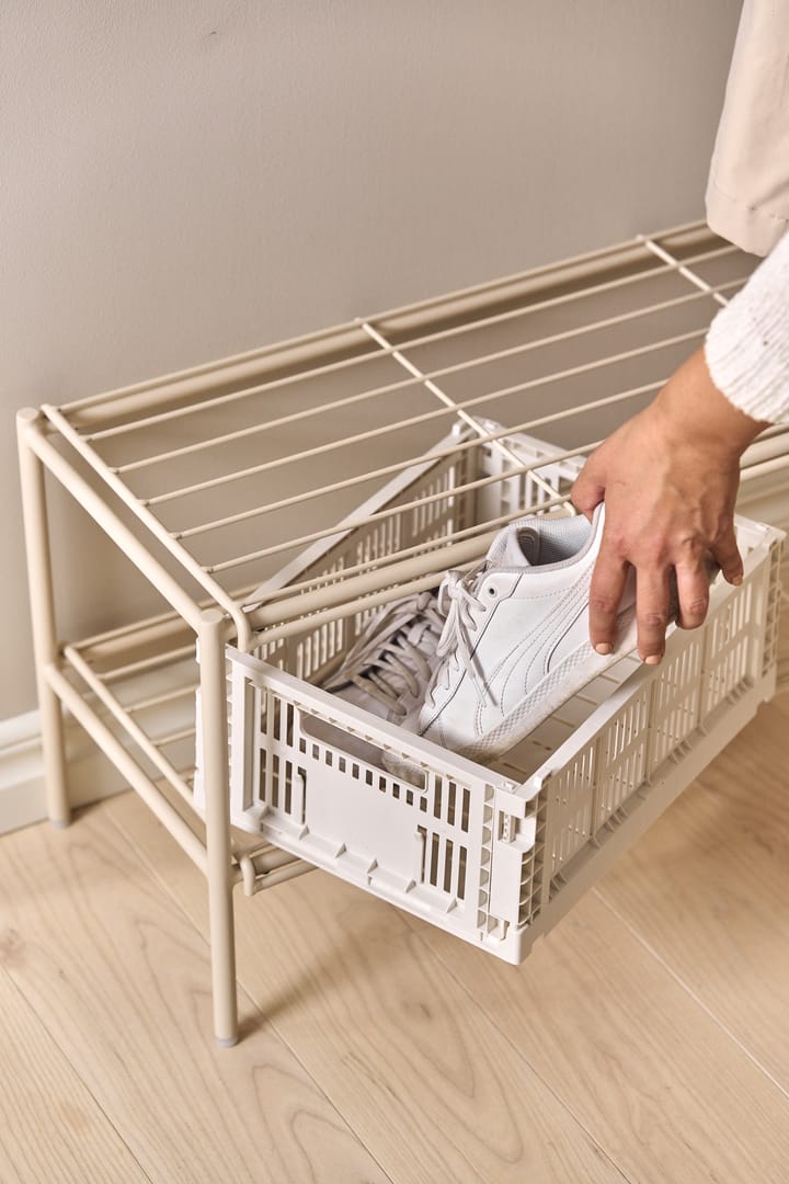 Nod skohylla 80x30x37 cm, Beige Scandi Living