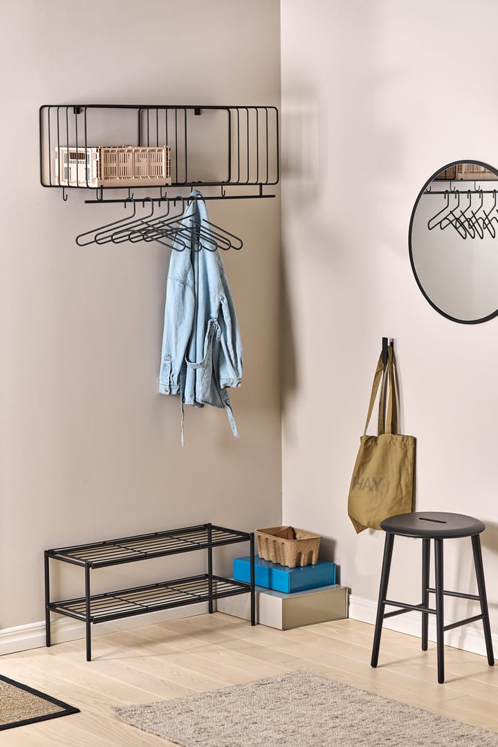 Nod skohylla 80x30x37 cm, Black Scandi Living