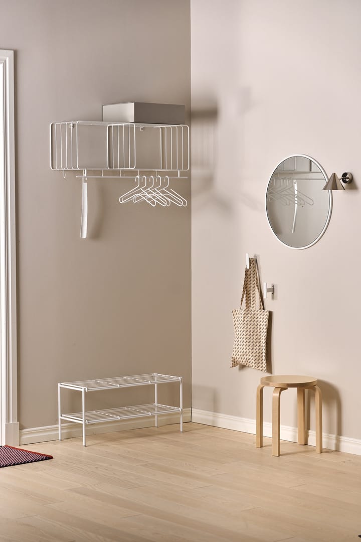 Nod skohylla 80x30x37 cm, White Scandi Living