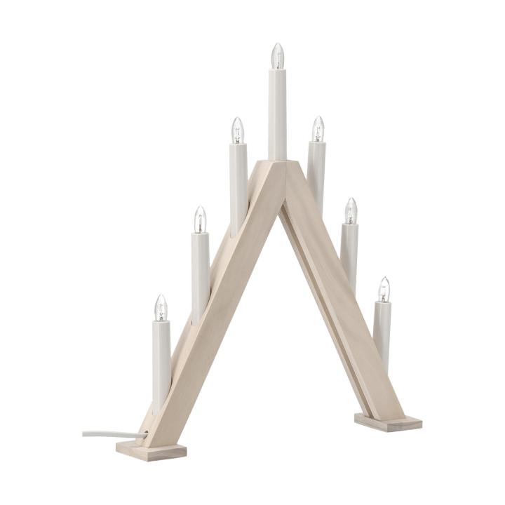 Nord adentsljusstake 40 cm, Vitlaserad Scandi Living