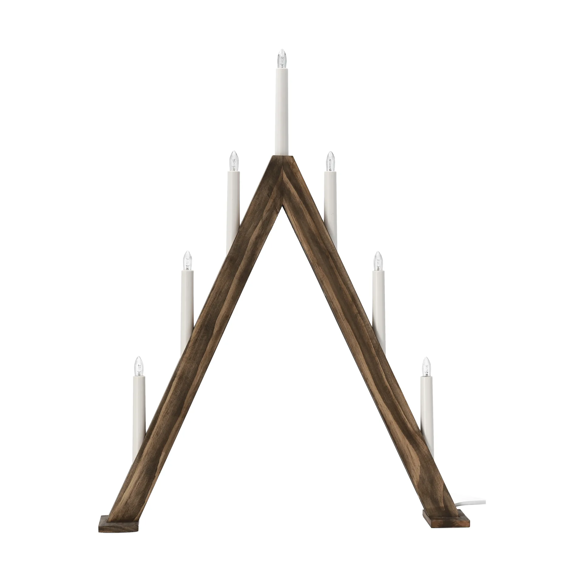 Nord adventsljusstake 60 cm, Mörkbetsad Scandi Living