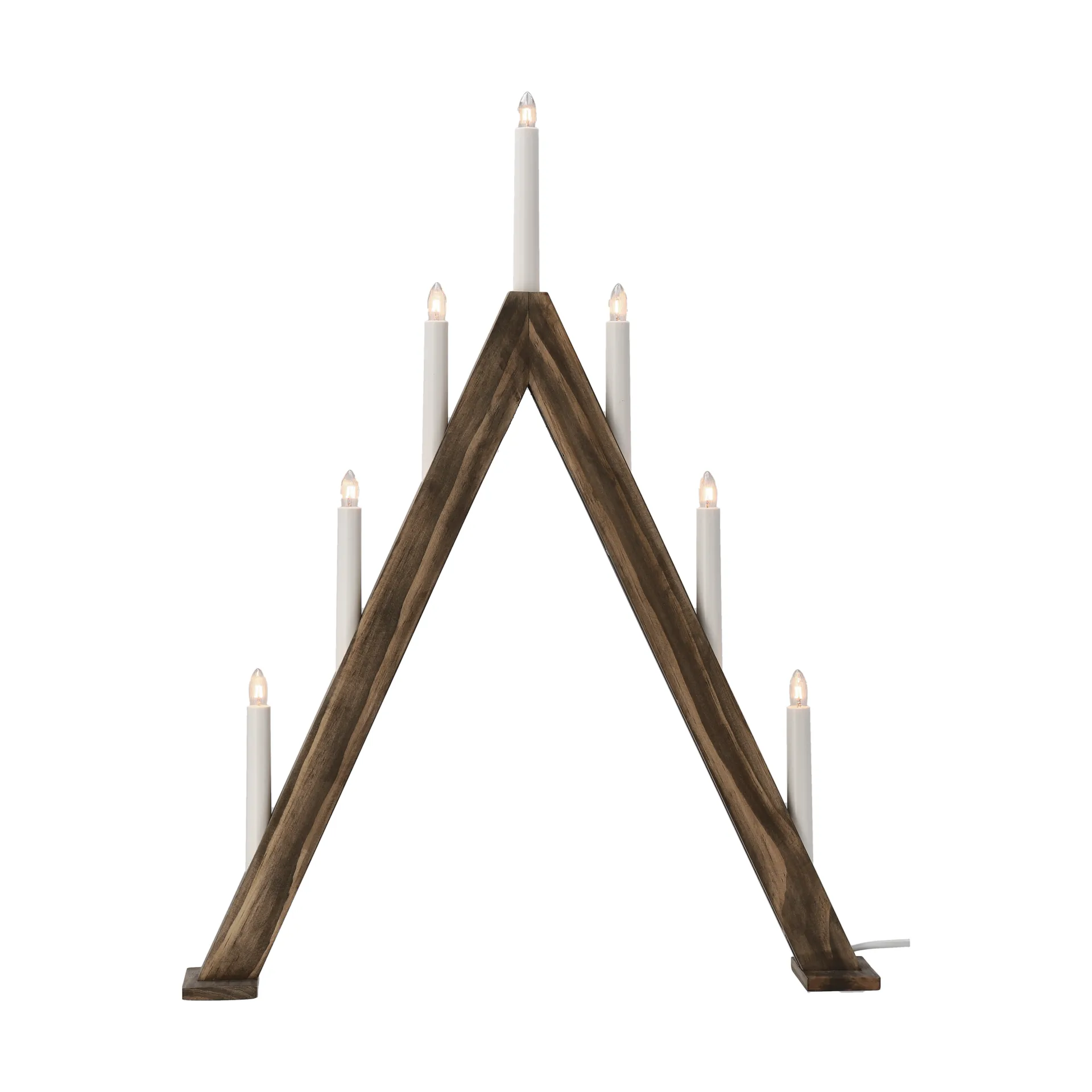 Nord adventsljusstake 60 cm, Mörkbetsad Scandi Living