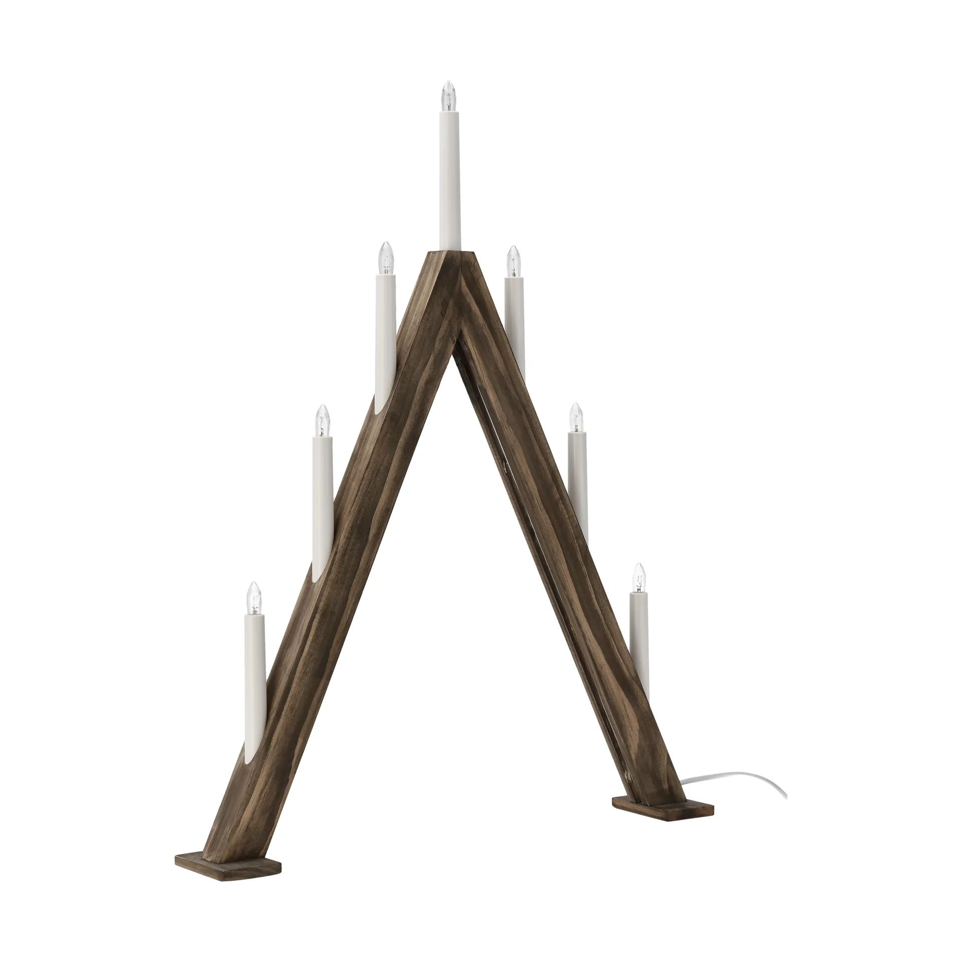 Nord adventsljusstake 60 cm, Mörkbetsad Scandi Living