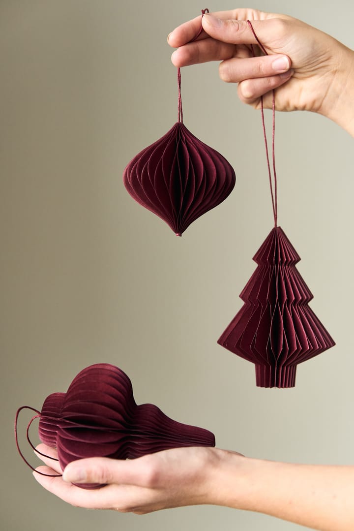 Onion julgranshänge 4-pack, Red Scandi Living