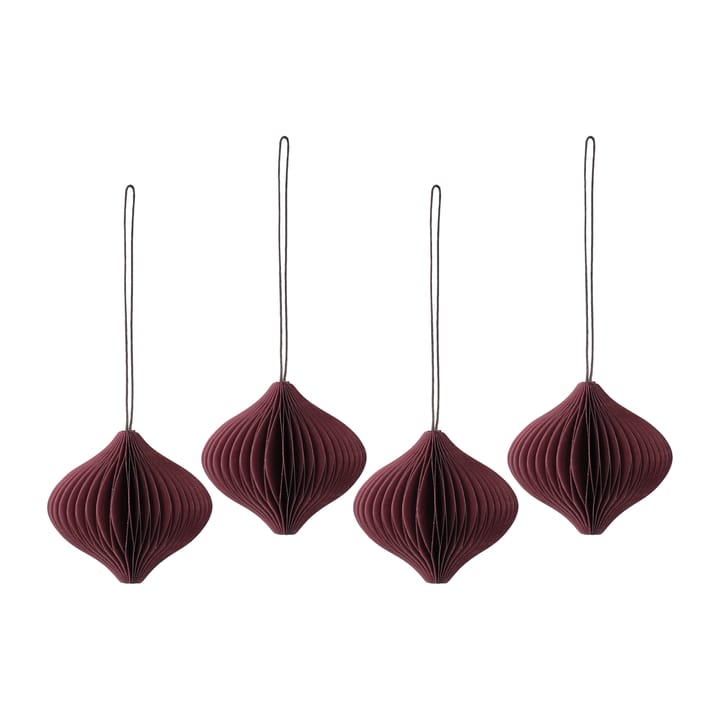 Onion julgranshänge 4-pack - Red - Scandi Living