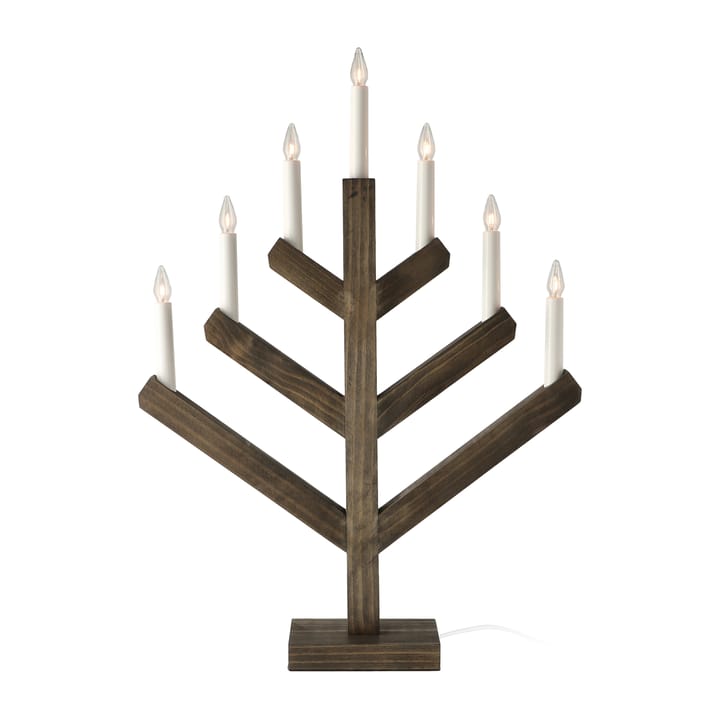 Pine adventsljusstake 62 cm - Mörkbetsad - Scandi Living