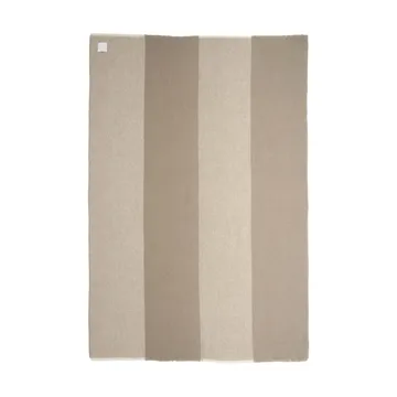 Row ullpläd - Beige, 120x185 cm - Scandi Living