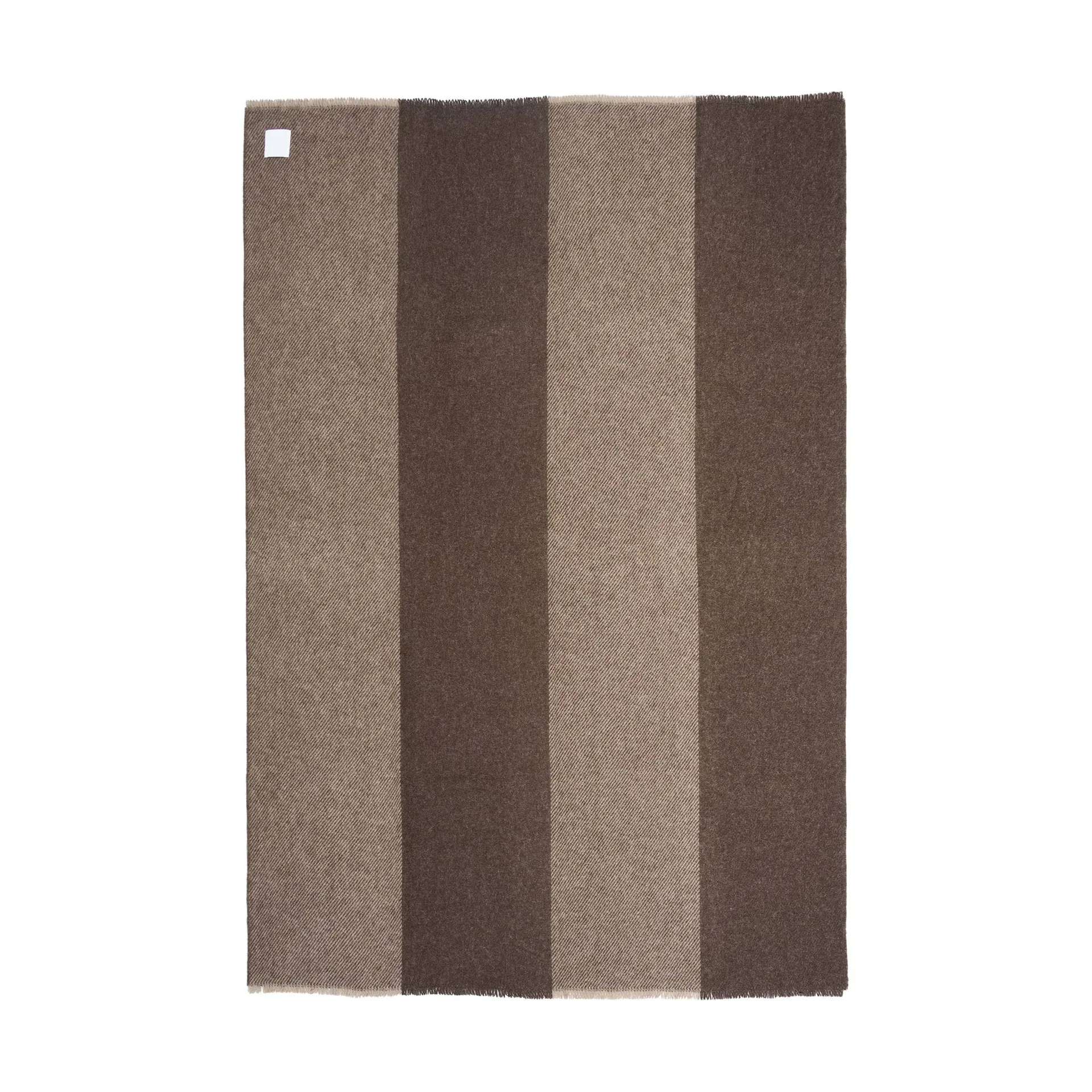 Row ullpläd, Brun, 120x185 cm Scandi Living
