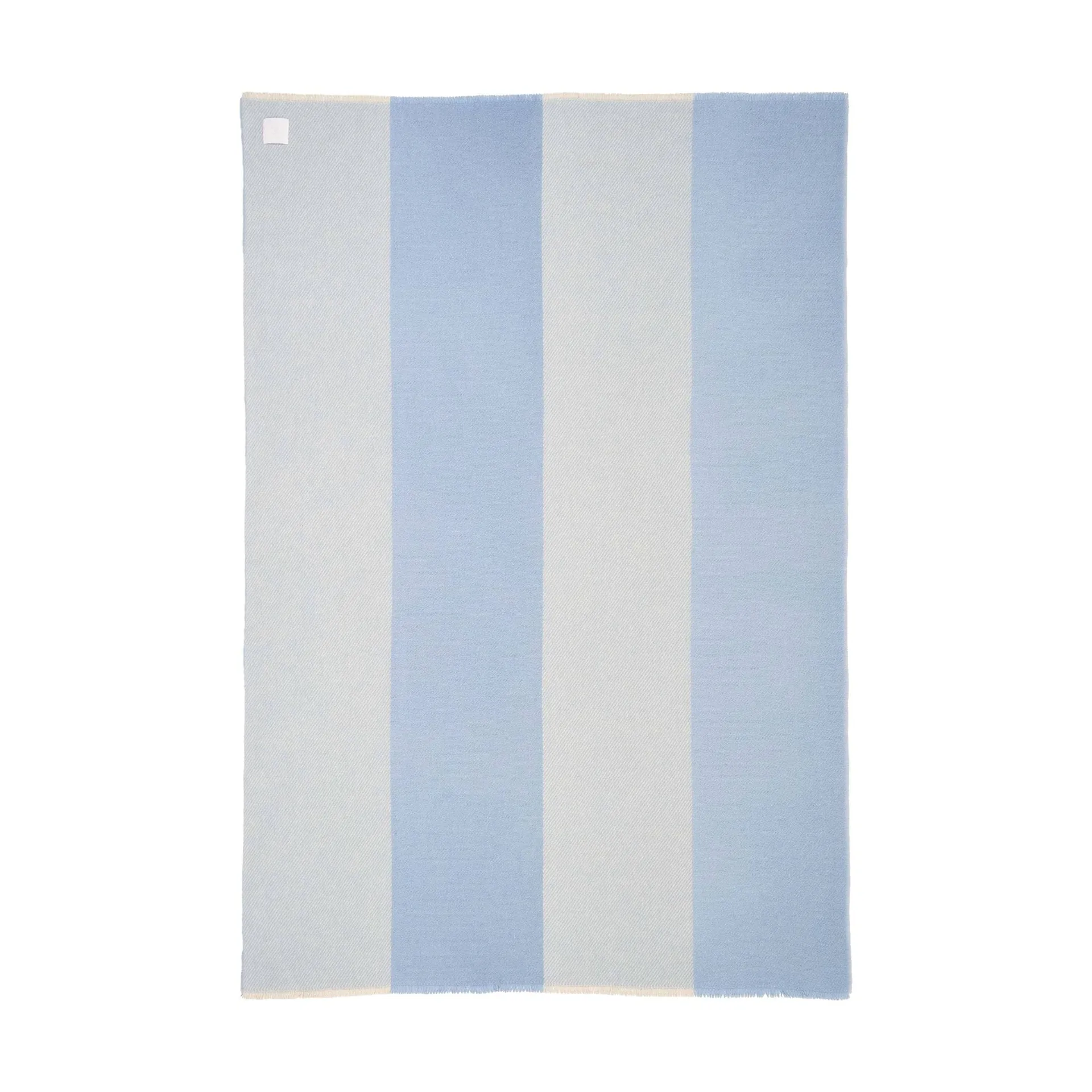 Row ullpläd, Ljusblå, 120x185 cm Scandi Living