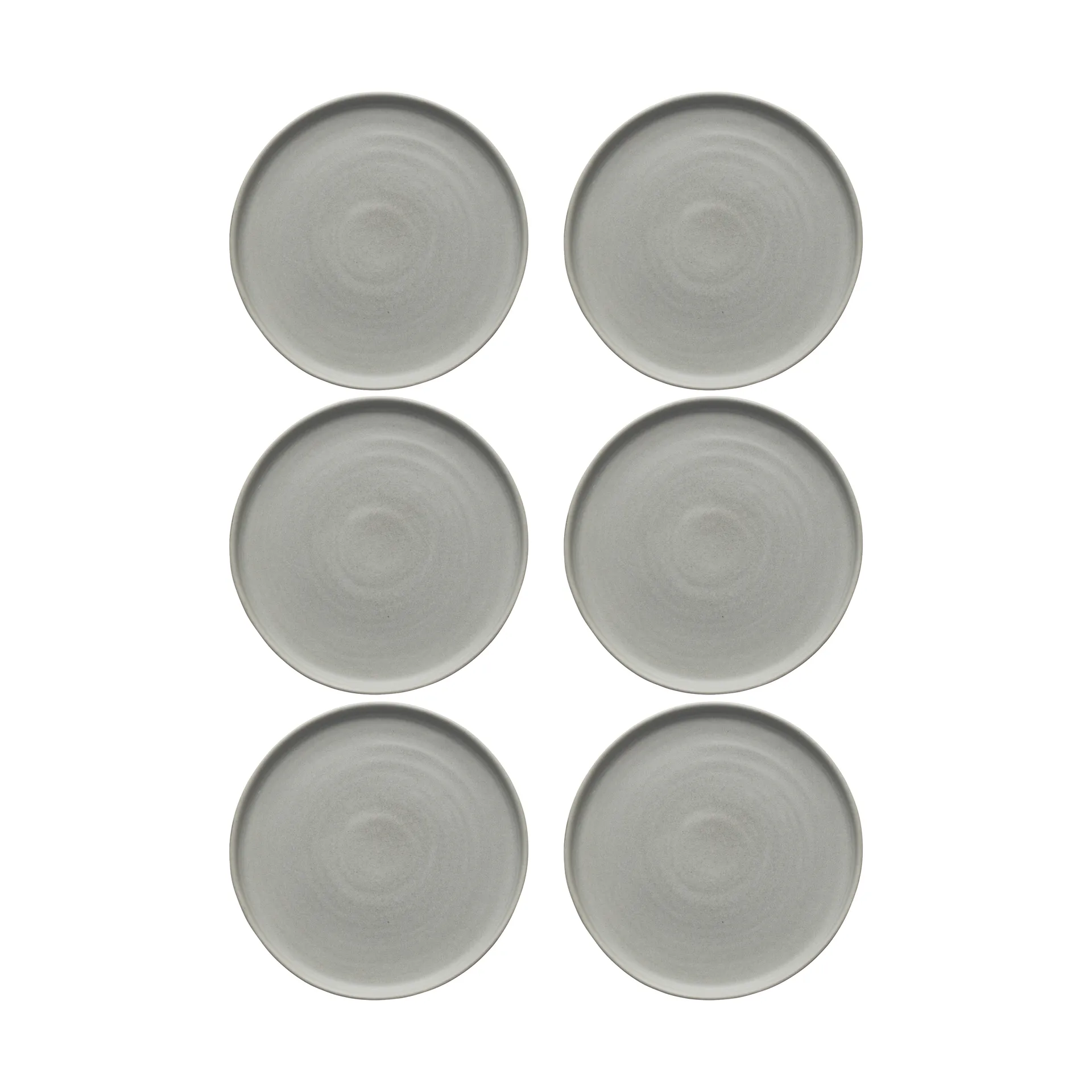 Sandsbro assiett ljusgrå, Ø20 cm, 6-pack,  Scandi Living