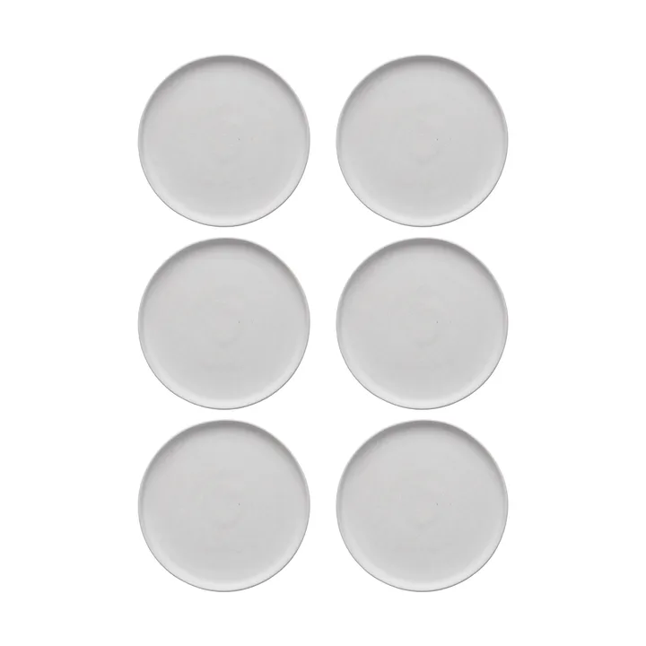 Sandsbro assiett offwhite, Ø20 cm, 6-pack - Scandi Living