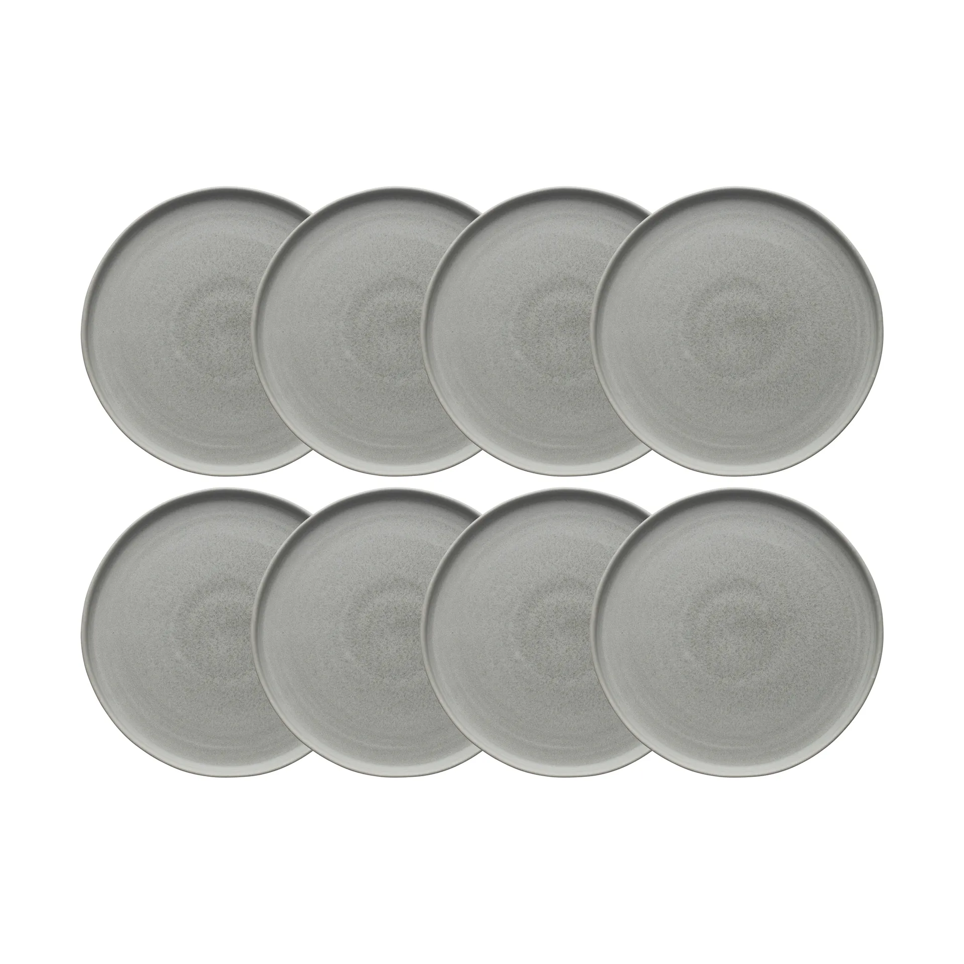 Sandsbro mattallrik ljusgrå, Ø26 cm, 8-pack,  Scandi Living